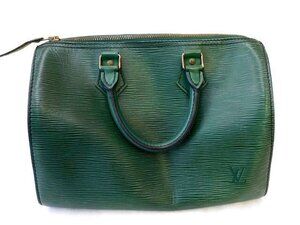 Louis Vuitton Green Speedy handbag Epi